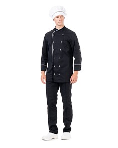 Куртка мужская поварская «Прованс» черная