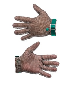 Перчатка кольчужная Manulatex GCM без манжеты, с полиуретановым ремешком (р.6-6,5)
